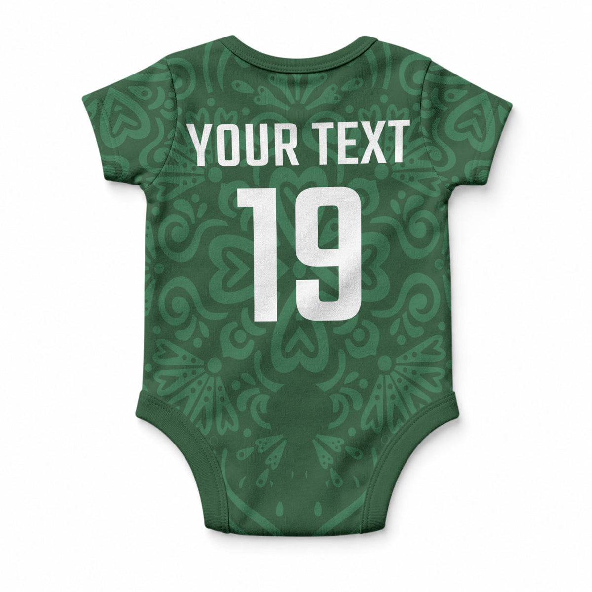 Custom Pakistan Cricket Baby Onesie Shaheens Crescent Star Spirit
