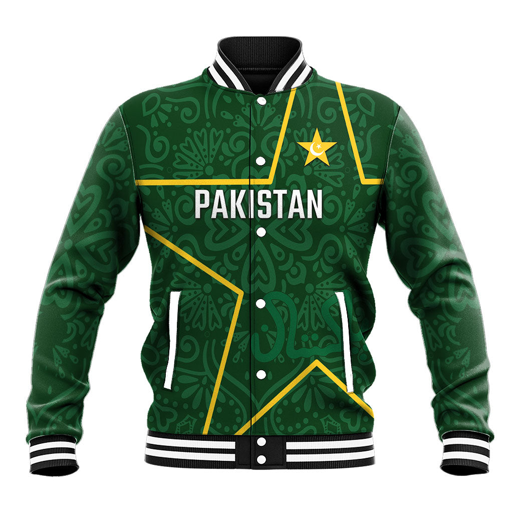 Custom Pakistan Cricket Baseball Jacket Shaheens Crescent Star Spirit