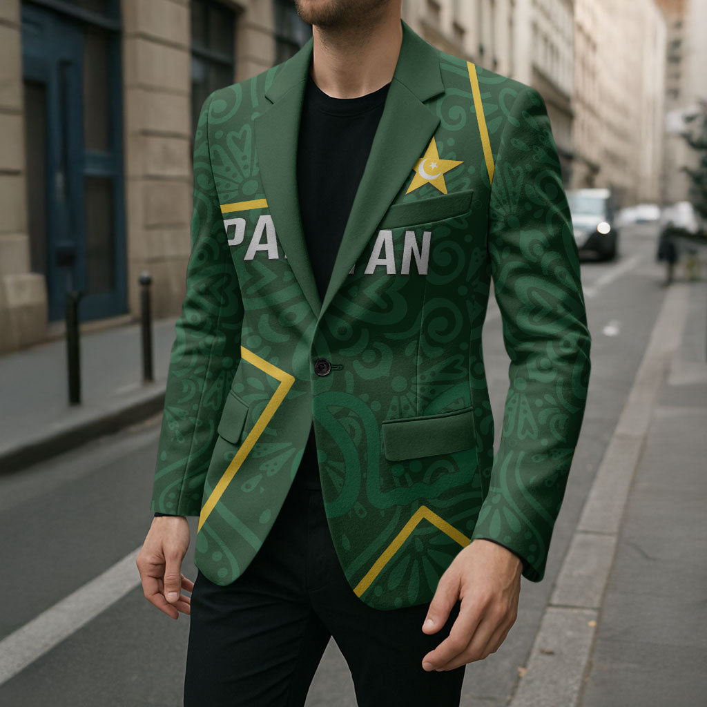 Custom Pakistan Cricket Blazer Shaheens Crescent Star Spirit