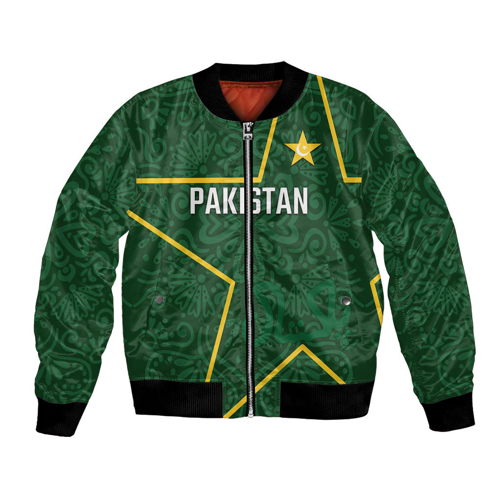 Custom Pakistan Cricket Bomber Jacket Shaheens Crescent Star Spirit