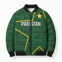 Custom Pakistan Cricket Bomber Puffer Jacket Shaheens Crescent Star Spirit