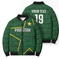 Custom Pakistan Cricket Bomber Puffer Jacket Shaheens Crescent Star Spirit
