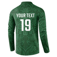 Custom Pakistan Cricket Button Sweatshirt Shaheens Crescent Star Spirit