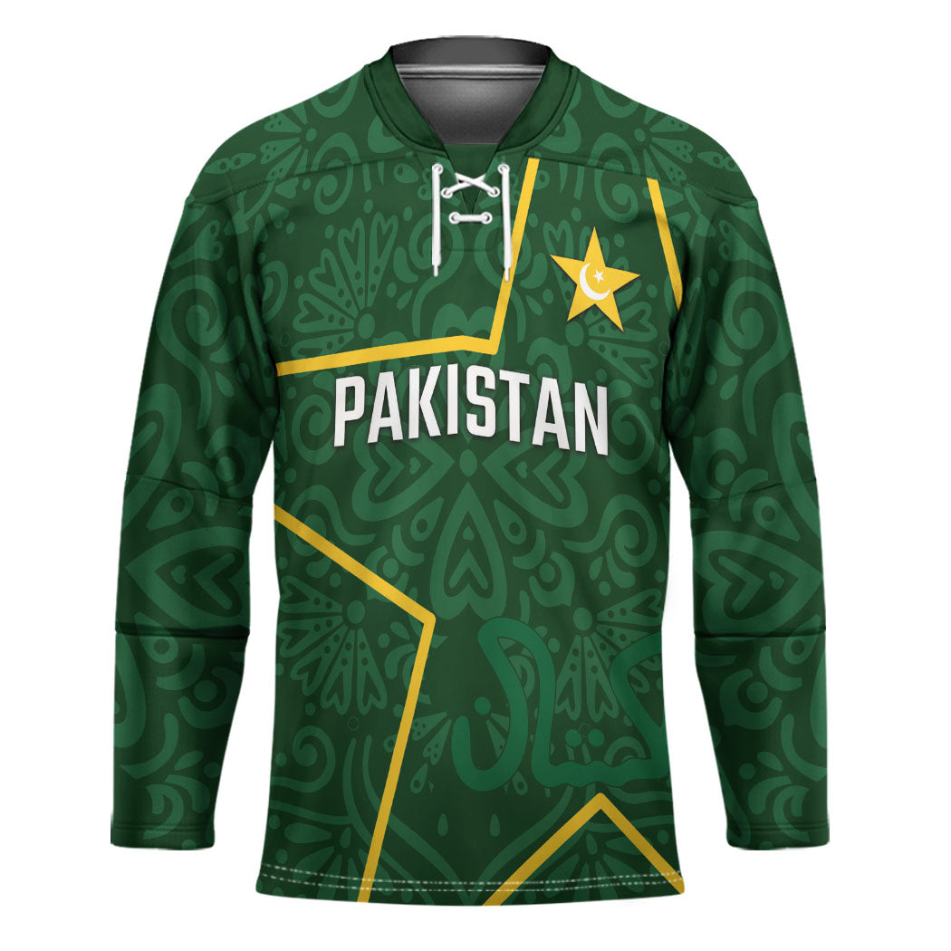Custom Pakistan Cricket Hockey Jersey Shaheens Crescent Star Spirit