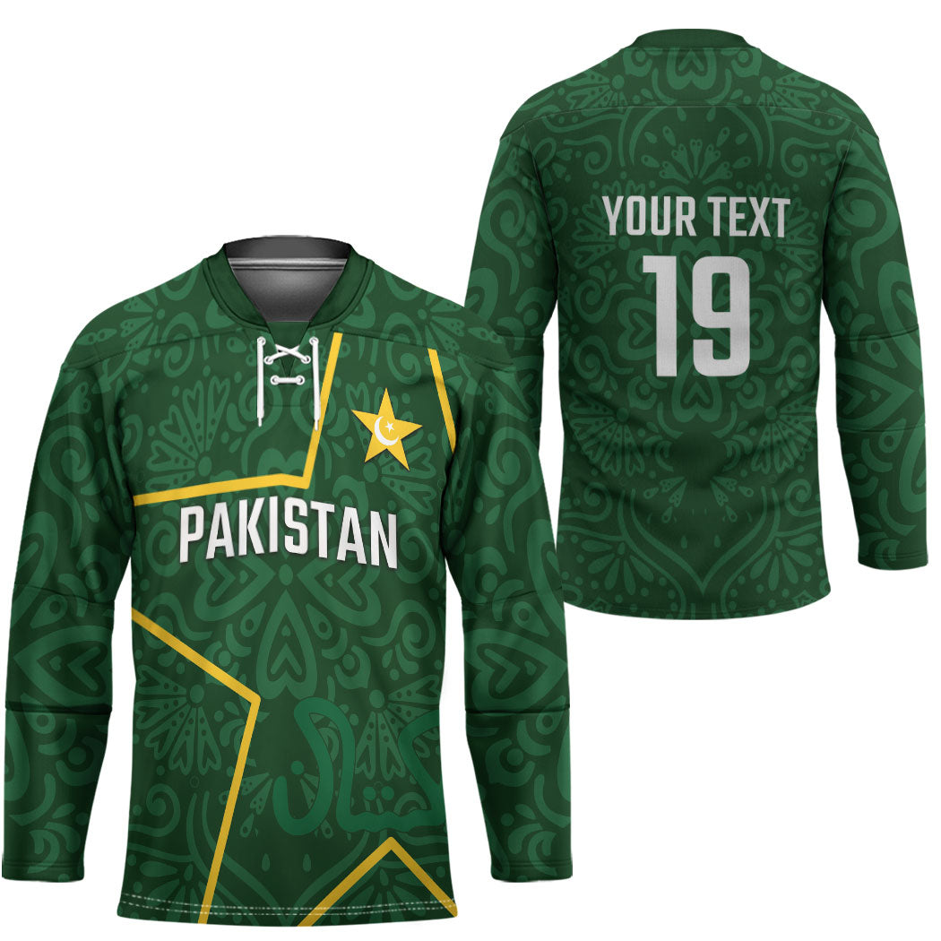 Custom Pakistan Cricket Hockey Jersey Shaheens Crescent Star Spirit