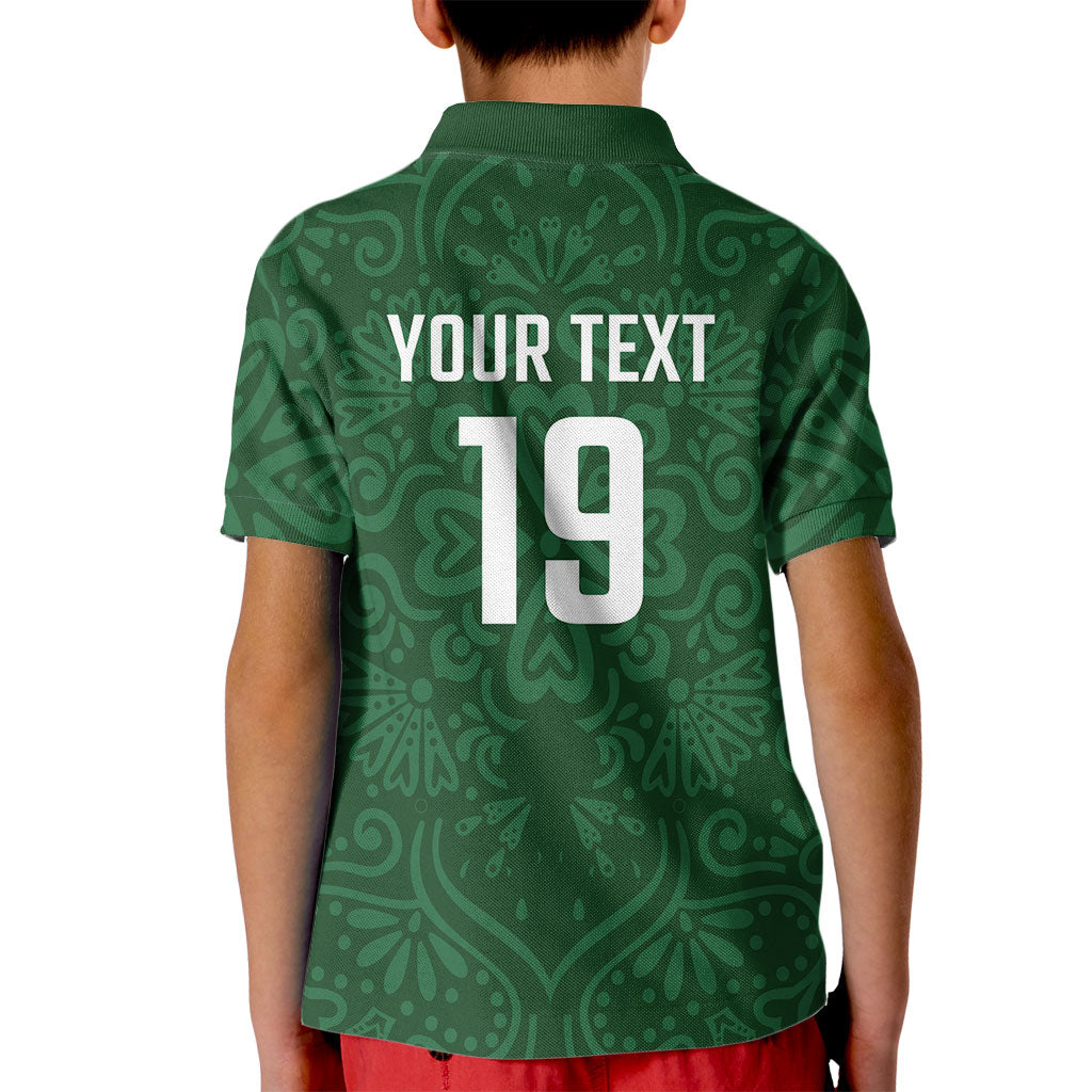 Custom Pakistan Cricket Kid Polo Shirt Shaheens Crescent Star Spirit