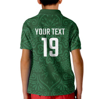 Custom Pakistan Cricket Kid Polo Shirt Shaheens Crescent Star Spirit
