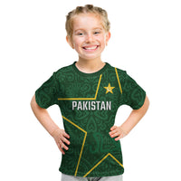 Custom Pakistan Cricket Kid T Shirt Shaheens Crescent Star Spirit
