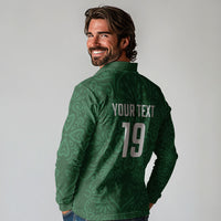 Custom Pakistan Cricket Long Sleeve Polo Shirt Shaheens Crescent Star Spirit