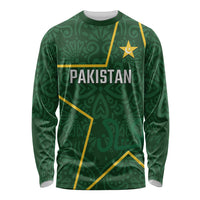 Custom Pakistan Cricket Long Sleeve Shirt Shaheens Crescent Star Spirit