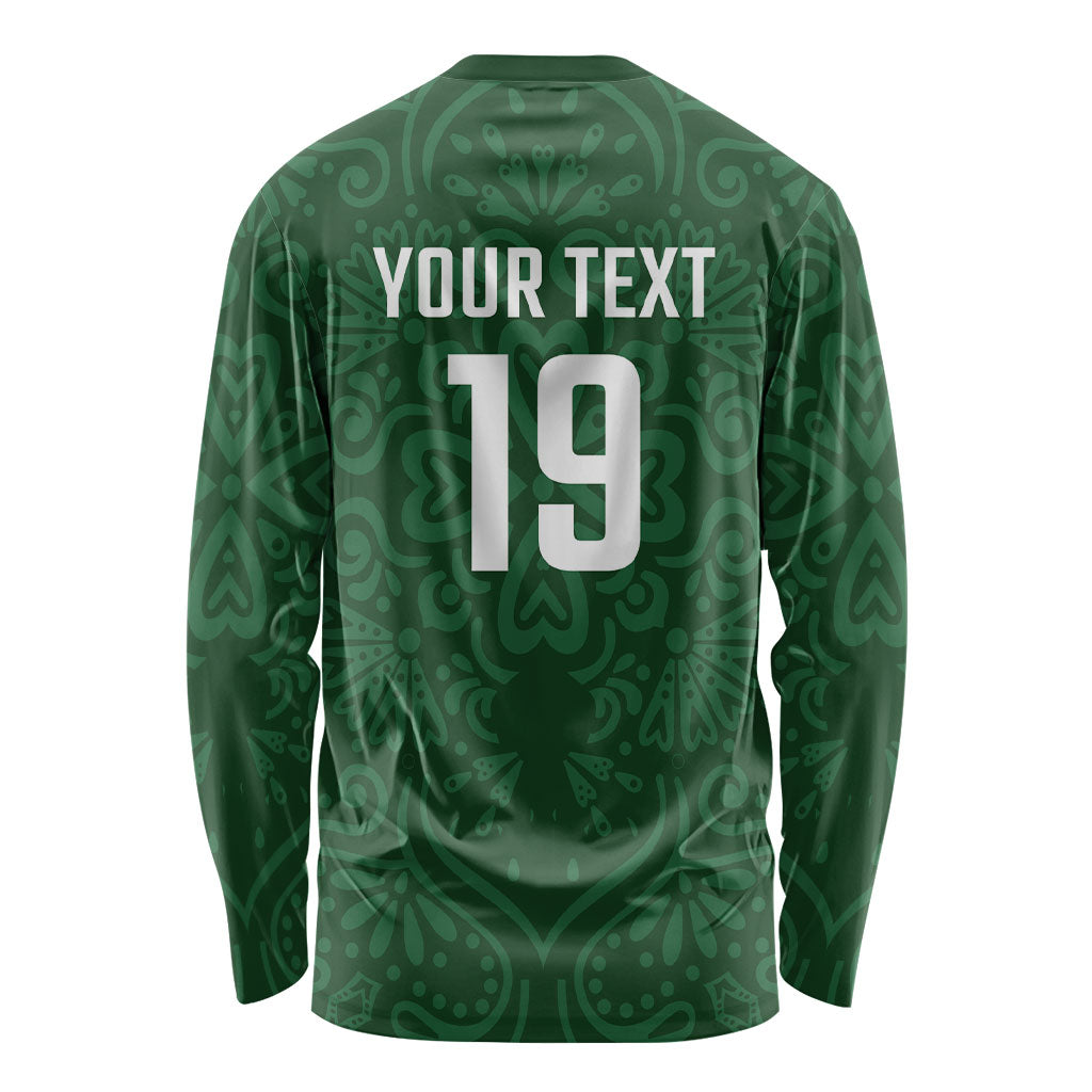 Custom Pakistan Cricket Long Sleeve Shirt Shaheens Crescent Star Spirit