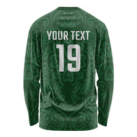 Custom Pakistan Cricket Long Sleeve Shirt Shaheens Crescent Star Spirit