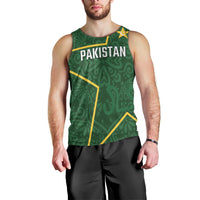 Custom Pakistan Cricket Men Tank Top Shaheens Crescent Star Spirit