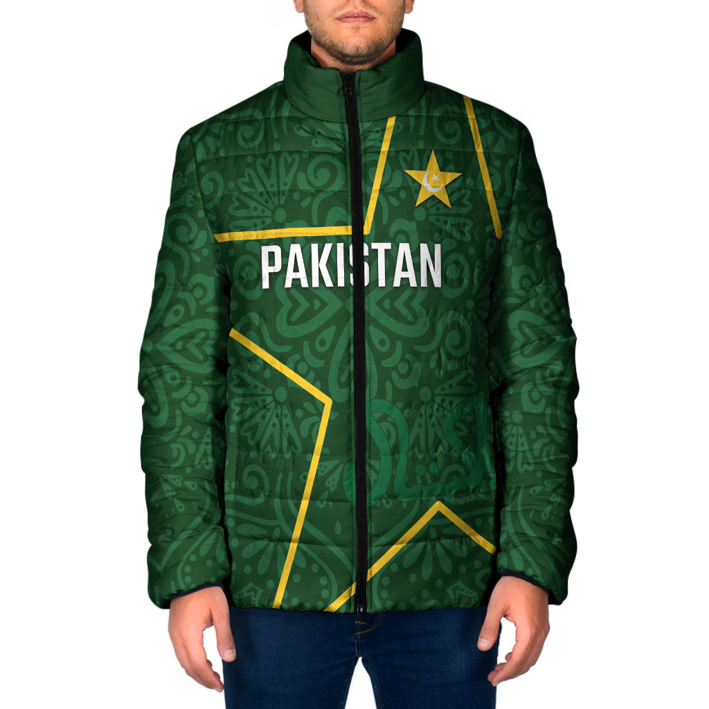 Custom Pakistan Cricket Padded Jacket Shaheens Crescent Star Spirit