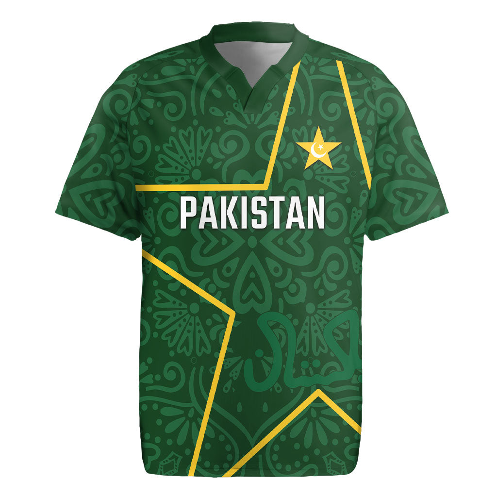 Custom Pakistan Cricket Rugby Jersey Shaheens Crescent Star Spirit