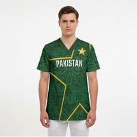 Custom Pakistan Cricket Scrub Top Shaheens Crescent Star Spirit
