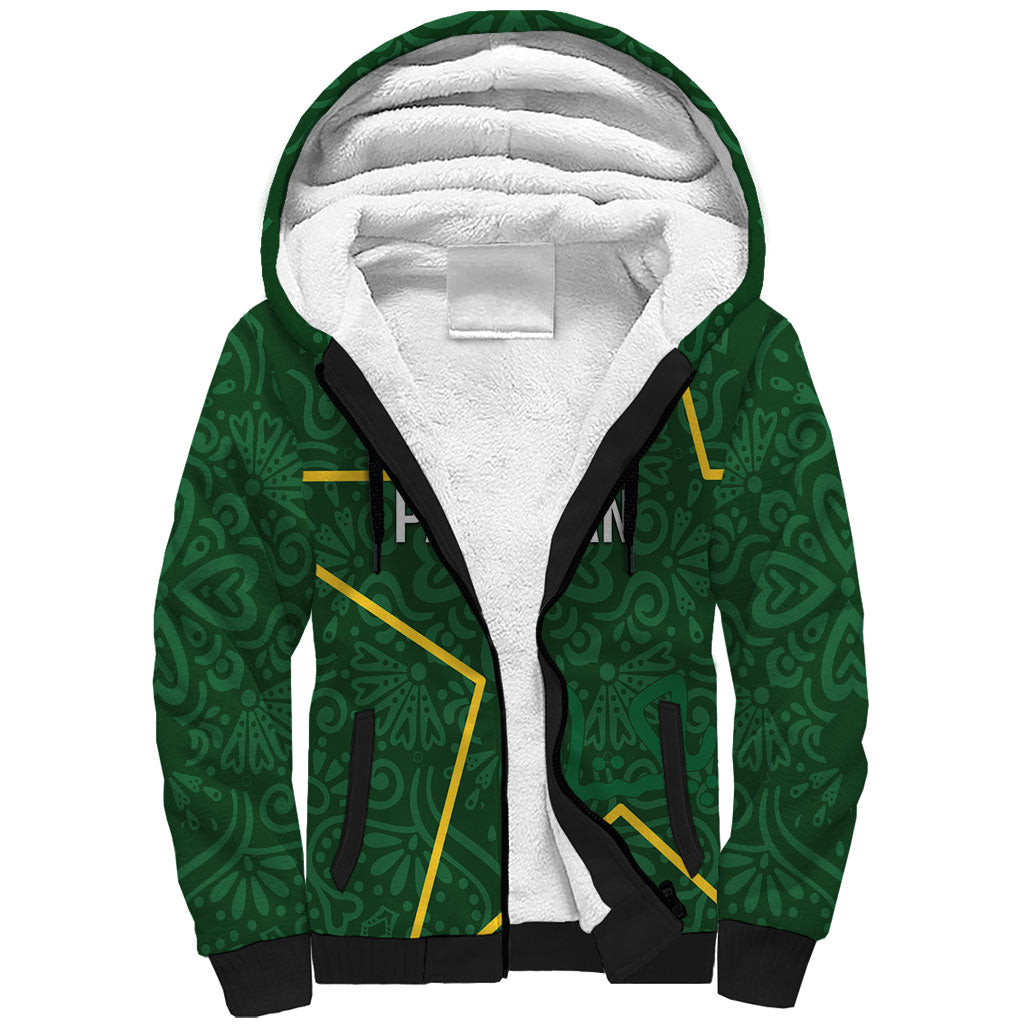 Custom Pakistan Cricket Sherpa Hoodie Shaheens Crescent Star Spirit