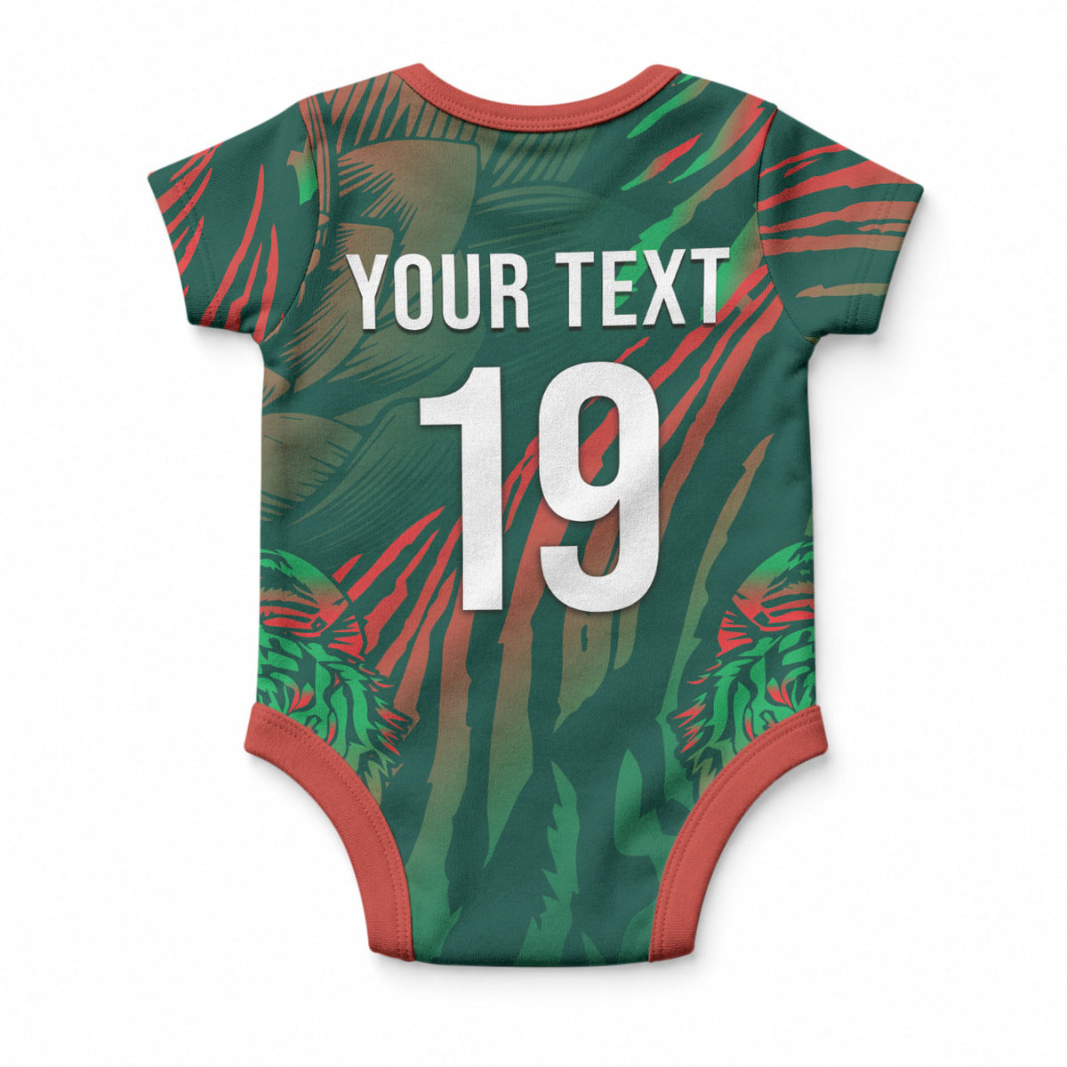 Custom Bangladesh Cricket Baby Onesie Royal Bengal Tiger Spirit
