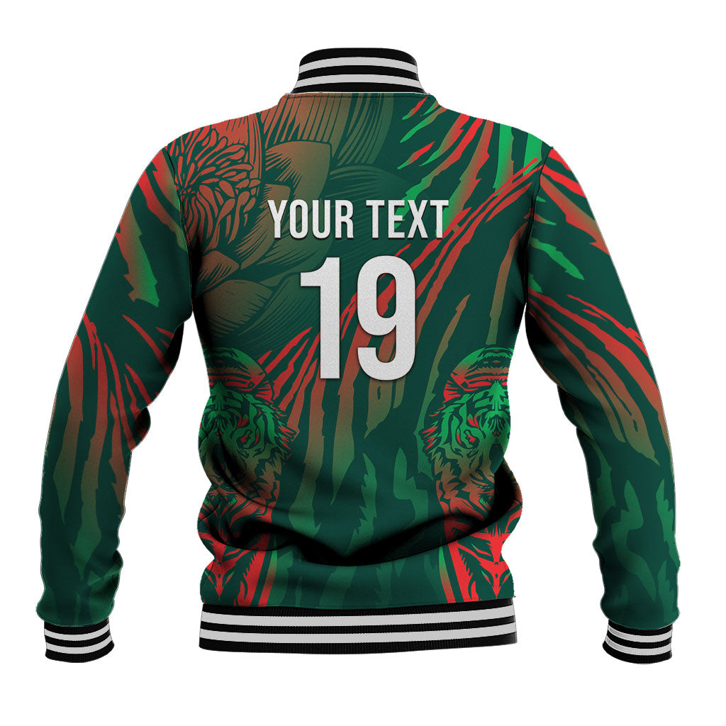Custom Bangladesh Cricket Baseball Jacket Royal Bengal Tiger Spirit