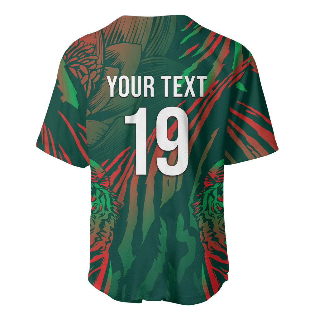 Custom Bangladesh Cricket Baseball Jersey Royal Bengal Tiger Spirit