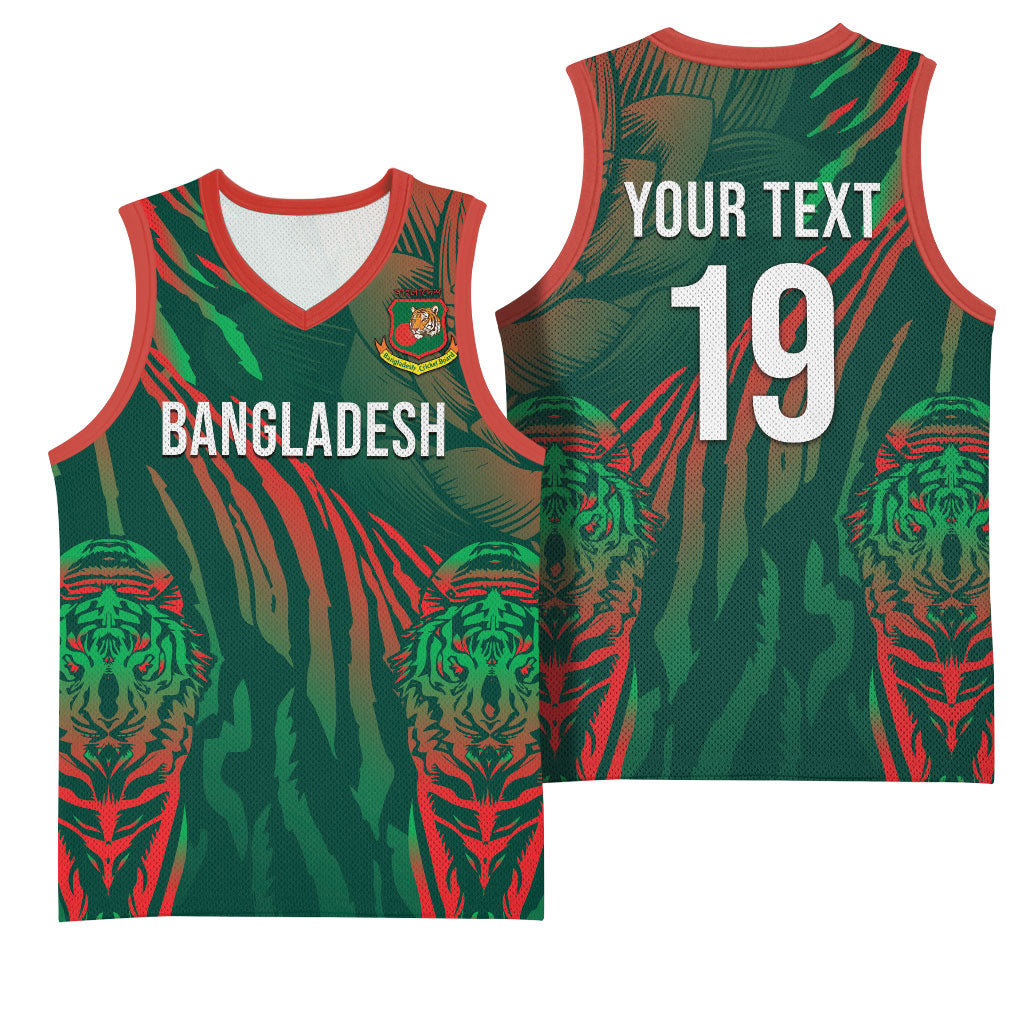 Custom Bangladesh Cricket Basketball Jersey Royal Bengal Tiger Spirit
