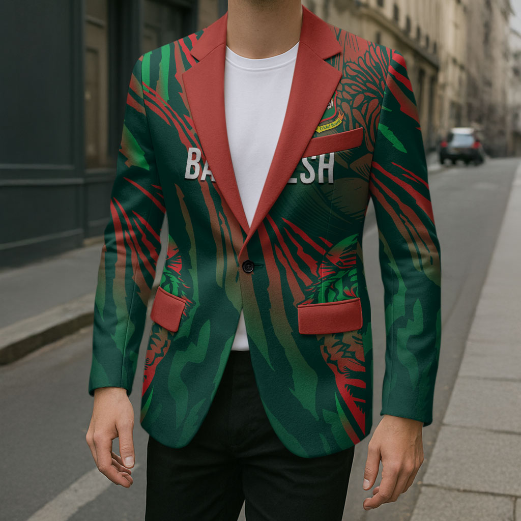 Custom Bangladesh Cricket Blazer Royal Bengal Tiger Spirit