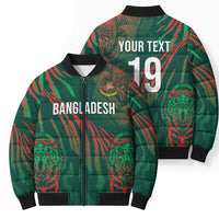 Custom Bangladesh Cricket Bomber Puffer Jacket Royal Bengal Tiger Spirit