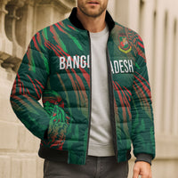 Custom Bangladesh Cricket Bomber Puffer Jacket Royal Bengal Tiger Spirit