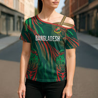 Custom Bangladesh Cricket Cross Shoulder Shirt Royal Bengal Tiger Spirit