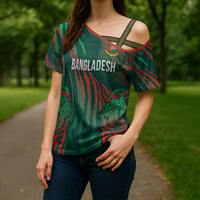 Custom Bangladesh Cricket Cross Shoulder Shirt Royal Bengal Tiger Spirit