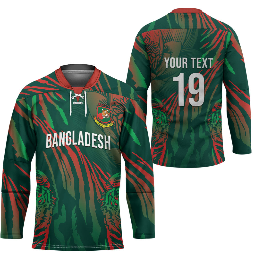 Custom Bangladesh Cricket Hockey Jersey Royal Bengal Tiger Spirit
