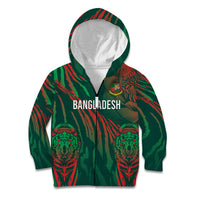 Custom Bangladesh Cricket Kid Hoodie Royal Bengal Tiger Spirit