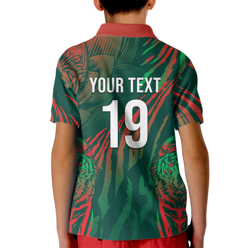 Custom Bangladesh Cricket Kid Polo Shirt Royal Bengal Tiger Spirit