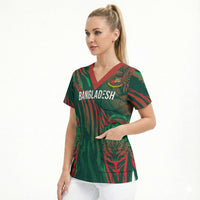 Custom Bangladesh Cricket Scrub Top Royal Bengal Tiger Spirit