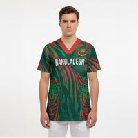 Custom Bangladesh Cricket Scrub Top Royal Bengal Tiger Spirit