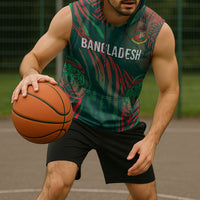 Custom Bangladesh Cricket Sleeveless Hoodie Royal Bengal Tiger Spirit