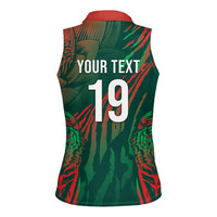 Custom Bangladesh Cricket Women Sleeveless Polo Shirt Royal Bengal Tiger Spirit