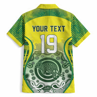 Custom Australia Cricket Hawaiian Shirt Aboriginal Kangaroo Southern Cross