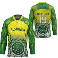 Custom Australia Cricket Hockey Jersey Aboriginal Kangaroo Southern Cross