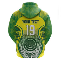 Custom Australia Cricket Hoodie Aboriginal Kangaroo Southern Cross