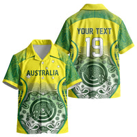Custom Australia Cricket Kid Hawaiian Shirt Aboriginal Kangaroo Southern Cross