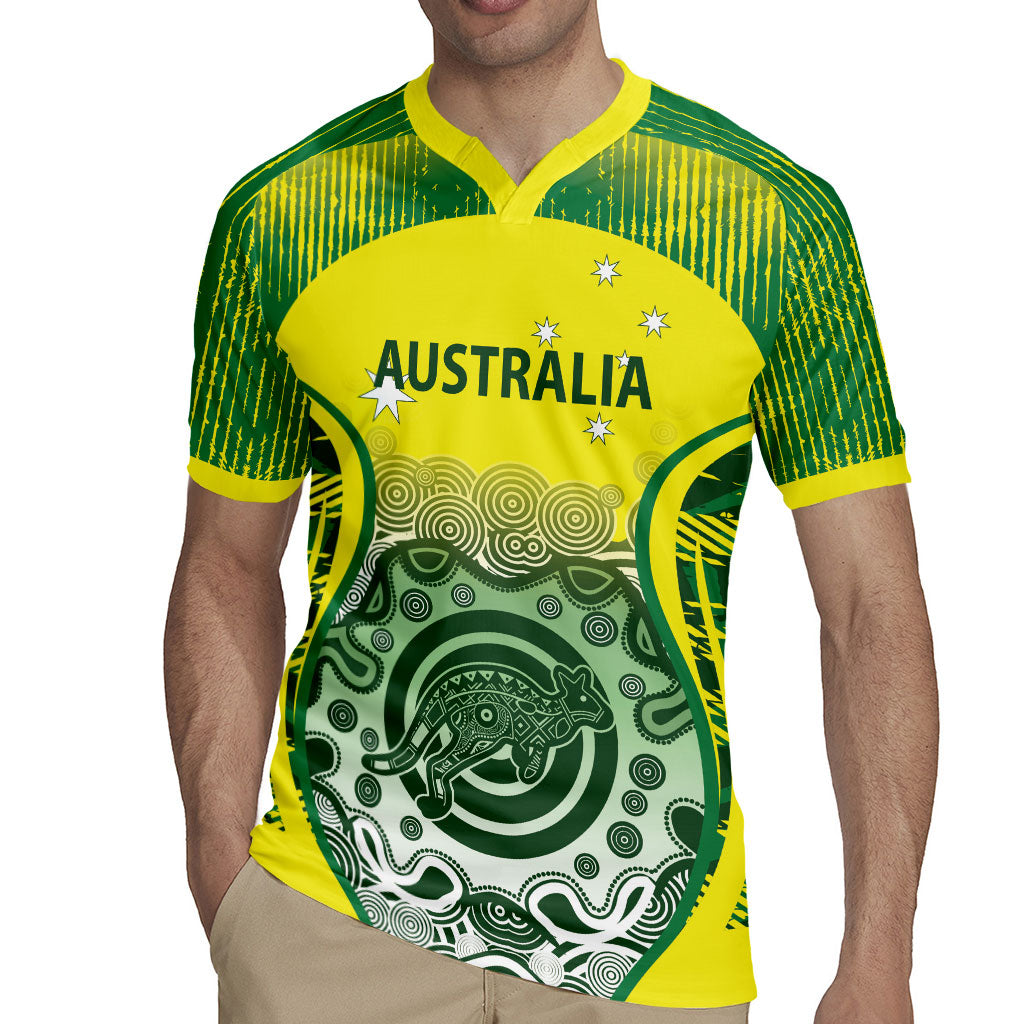 Custom Australia Cricket Rugby Jersey Aboriginal Kangaroo Southern Cross