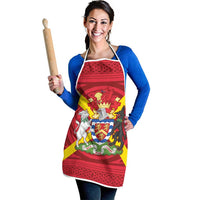 Personalized Anglesey Ynys Mon Apron Map and Emblem Celtic Style - Wonder Print Shop