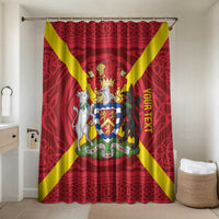 Personalized Anglesey Ynys Mon Bathroom Set Map and Emblem Celtic Style - Wonder Print Shop