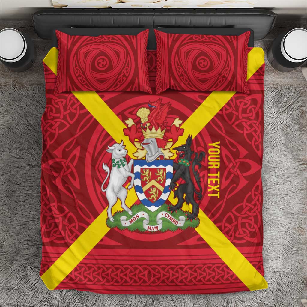 Personalized Anglesey Ynys Mon Bedding Set Map and Emblem Celtic Style - Wonder Print Shop