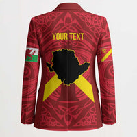 Personalized Anglesey Ynys Mon Blazer Map and Emblem Celtic Style - Wonder Print Shop