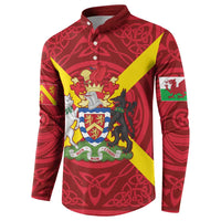 Personalized Anglesey Ynys Mon Button Sweatshirt Map and Emblem Celtic Style - Wonder Print Shop