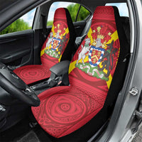 Personalized Anglesey Ynys Mon Car Seat Cover Map and Emblem Celtic Style - Wonder Print Shop