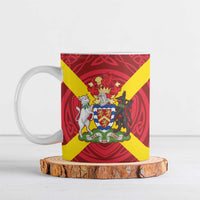 Personalized Anglesey Ynys Mon Ceramic Mug Map and Emblem Celtic Style - Wonder Print Shop