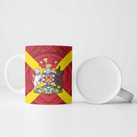 Personalized Anglesey Ynys Mon Ceramic Mug Map and Emblem Celtic Style - Wonder Print Shop